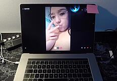 spanish bbw milf leyva hot fucks a fan on webcam in a casual encounter