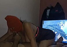 Venezuelan milf spreads huge ass and tits for amateur fucking.