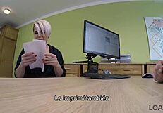 Loan4k Curvy Chica Sucks Cock During Business Loan Interview For Cash