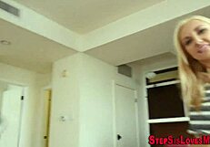 teen amateur gets railed hard with blowjob and handjob leading to cumshot