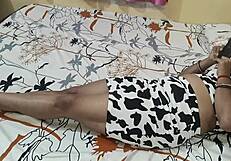 Caught Hot Sagi Bahan Watching Porn on Mobile Before Intense Creampie Fuck