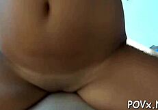 Busty teen 18+ endures coarse pussy penetration in hardcore pov fucking