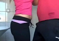 Chubby girlfriend sucking cock says, 'mommy, give me that cumshot facial on my big tits'