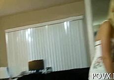 Hairy pussy gets cumshots, but what about the blowjob?