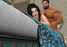 hey, check out cam heyward getting his monster cock massaged all over