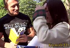 Kumalott presents hairy Asian pussy in intense interracial anal action