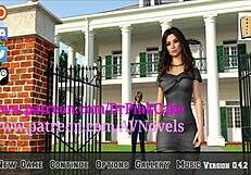 passionate kissing with isabella in the library chick route