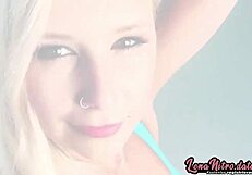 Lena Nitro Holds And Swallows Hard Cock