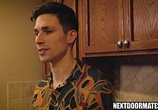 Gay couple sucks and fucks bareback passionately on Valentine's Day!