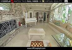 Hey, Beth Harmon from Queen's Gambit plays fuck chess VR.