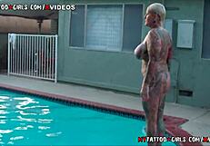 Blackwidow Xxx Pool Time With Big Tits Blonde Tattoo