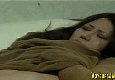 Hairy Pussy Japanese Babe Fingers Herself