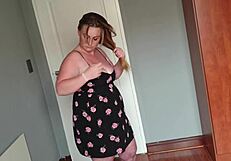 hey, just a fat girl trying on different dresses for fun, ya know?