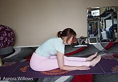 Yoga lesson 362 with a european babe