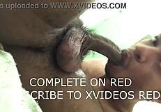 ब्राजीलियन कपल होममेड क्लिप में तीखे ब्लोजॉब स्वैप करता है