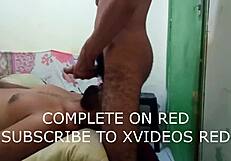 ब्राजीलियन कपल होममेड क्लिप में तीखे ब्लोजॉब स्वैप करता है