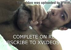 ब्राजीलियन कपल होममेड क्लिप में तीखे ब्लोजॉब स्वैप करता है