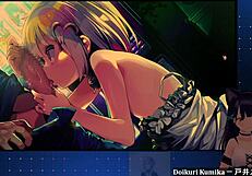 this stylish chainsaw girl is giving a blowjob during a fight! 😈