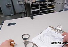 Milf Suspect Moans Riding Officer's Dick