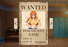 Nami Exposes Naked Body In Lusty Buccaneers Hentai Parody Ep 1