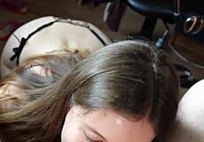Teen Girlfriend Sucks Dick And Balls For Facial Cumshot