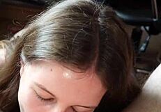Teen Girlfriend Sucks Dick And Balls For Facial Cumshot