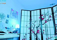 Alternate Girl in Cosplay Costume Masturbates on Webcam Chat