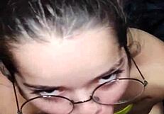 I just showered, and white moon is already sucking my cock for a facial, he says