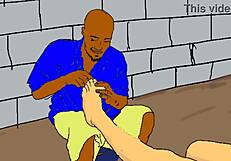 Feeling lonely and horny, the African nailcutter sought comfort in wild fetish fantasies late at night.