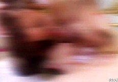 Big dick guy dominates two sexy milfs in rough lingerie threesome