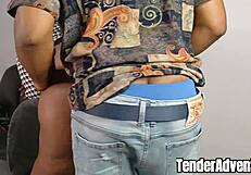 Can exotic ebony milf Mara handle a steamy quickie after work?