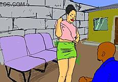 Feeling lonely and horny, the African nailcutter sought comfort in wild fetish fantasies late at night.