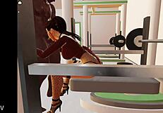 i enjoy the hentai scene of anal sex in the gym with a big ass