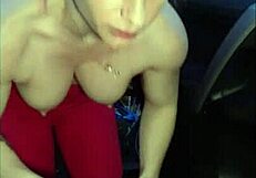 Fit Milf Gets Fucked Hard in Car After Sweaty Gym Session.