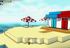 हॉर्नीक्राफ्ट पैरोडी हेंटाई गेम एप 45 में फेमडॉम कम एक्शन