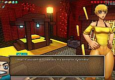 हॉर्नीक्राफ्ट पैरोडी हेंटाई गेम एप 45 में फेमडॉम कम एक्शन