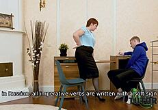 tutor4k algebra lesson turns suggestive with mature tutor and guy