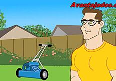 Black gardener's gay encounter in the drawing?