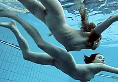Anna Netrebko and Lada Poleshuk Underwater Lesbians