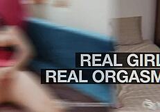 Tall Blonde Karina Masturbating with Toys for Intense Climax on Camera