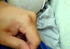 Just WATCHING this dude JERKIN IT to raw amateur gay BJ