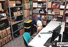 hot blonde small 18+ tits teen 18+ busted by a bad policeman at work