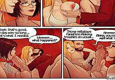 Emotional threesome with robot sex dolls