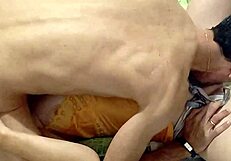 2100 - French Amateur Yellow Satin Nightie Satin White Panties Rubbing Panties Doggystyle Deepthroat Rimming