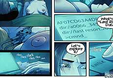 Emotional threesome with robot sex dolls