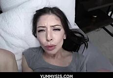 Harlowe Blue Helps With Pussy While Using Laptop