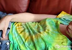 Yanks Beauty Patricia Fingers Her Wet Pussy to Orgasm