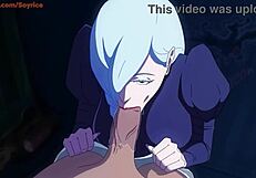 mei mei suggests a good blowjob to the well-endowed guy in public.