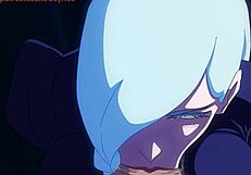 mei mei suggests a good blowjob to the well-endowed guy in public.