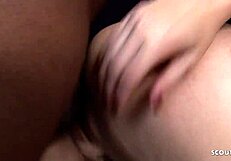 Skinny wife seduces black neighbor for cheating interracial doggy style